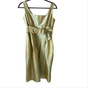 Siri Silk Light Green Iridescent Cocktail Dress Size 10